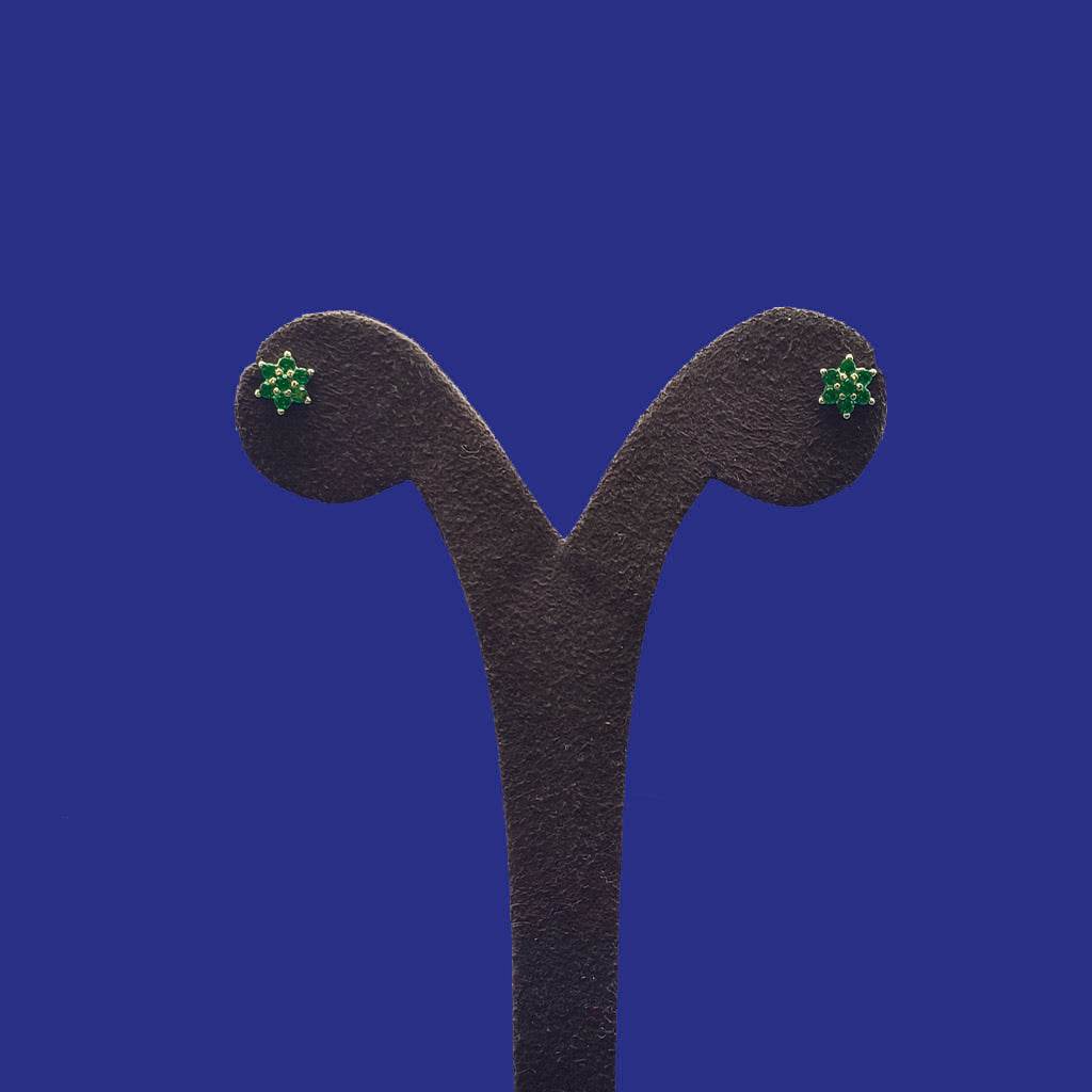 GreenHex Studs - Mayuri Silver House