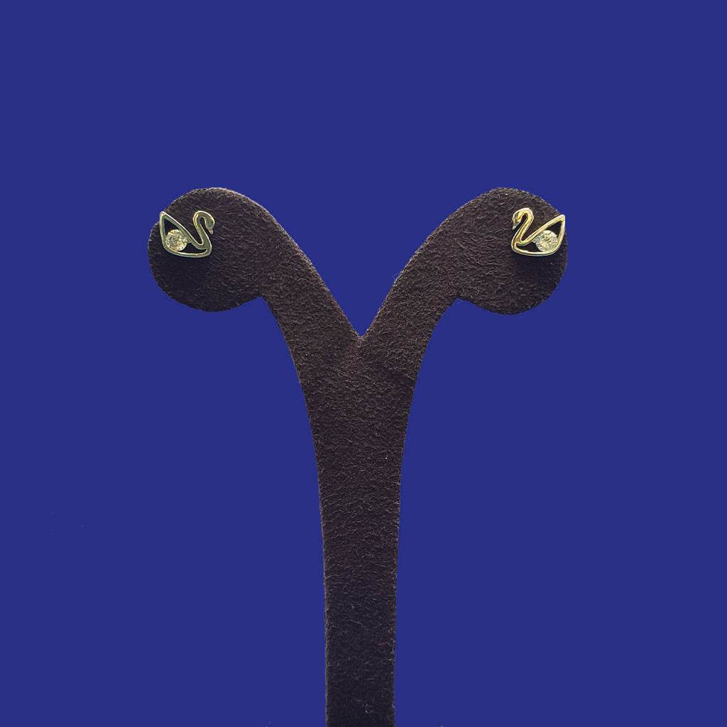 Elegance Swan Studs - Mayuri Silver House