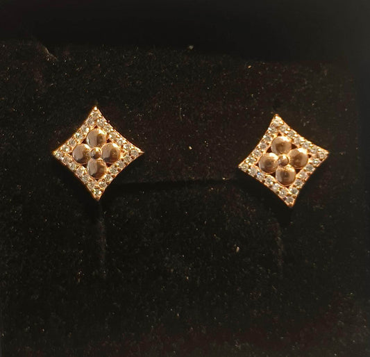 Rosegold Curved Square Tops - Mayuri Silver House