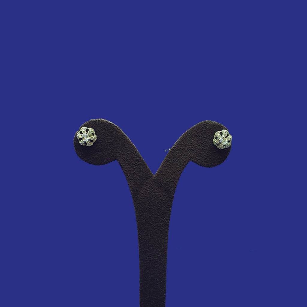 White Stone Flower Tops - Mayuri Silver House