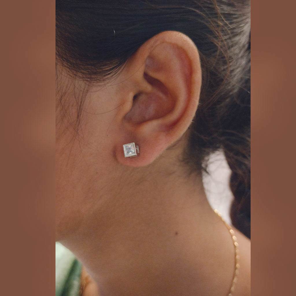 FrostLock Studs - Mayuri Silver House