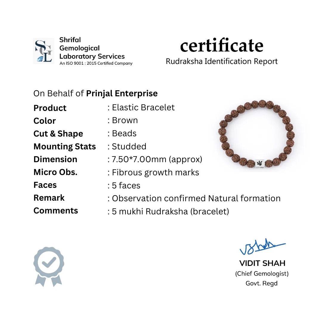 Rudraksha Beads Bracelet - Mayuri Silver House