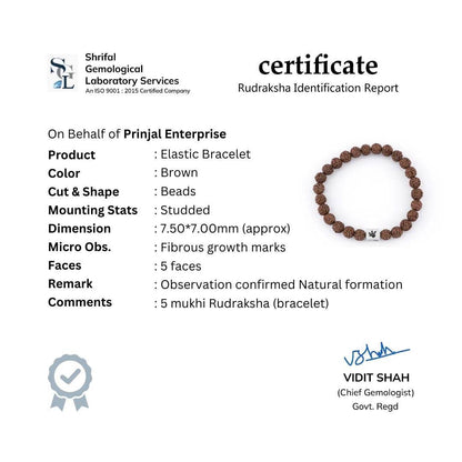 Rudraksha Beads Bracelet - Mayuri Silver House