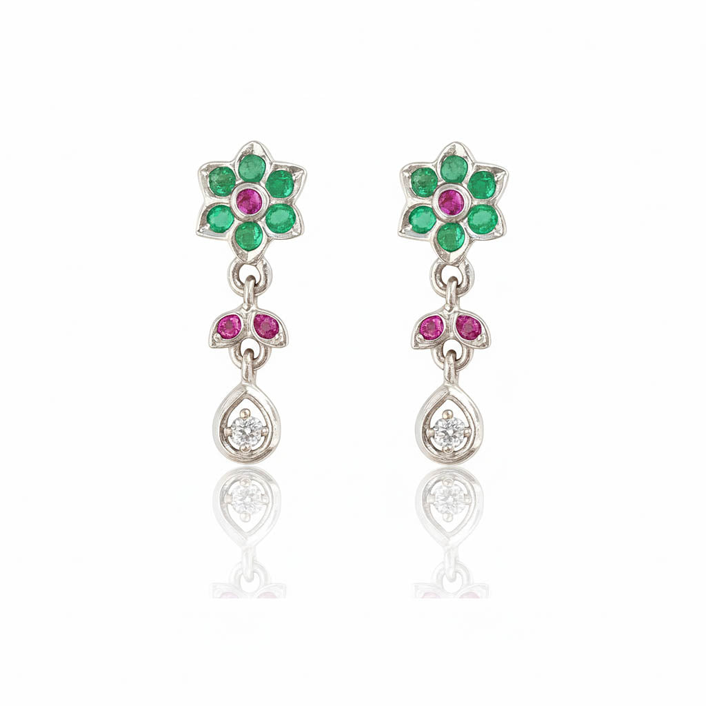 ruby blossom dangles