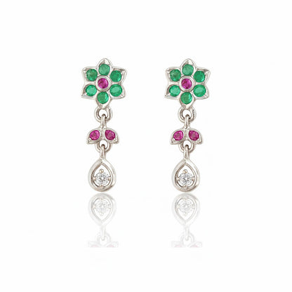 ruby blossom dangles