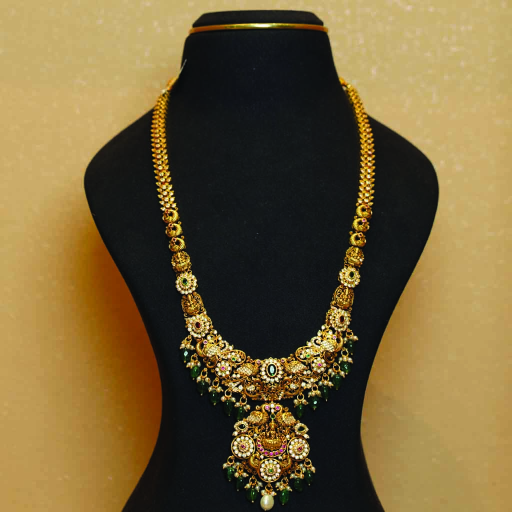 Maharatna Lakshmi Long Necklace Set