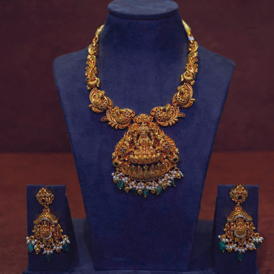Mayura Lakshmi 3D Necklace Set